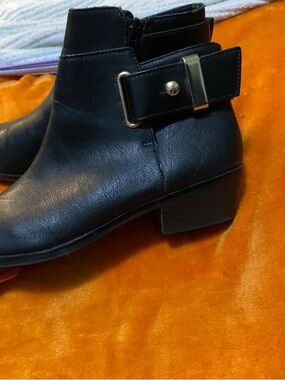 ALDO Women’s Black Leather Ankle Shoe